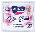 AURA Ватн палочки Cotton Buds zip-пакет 100шт